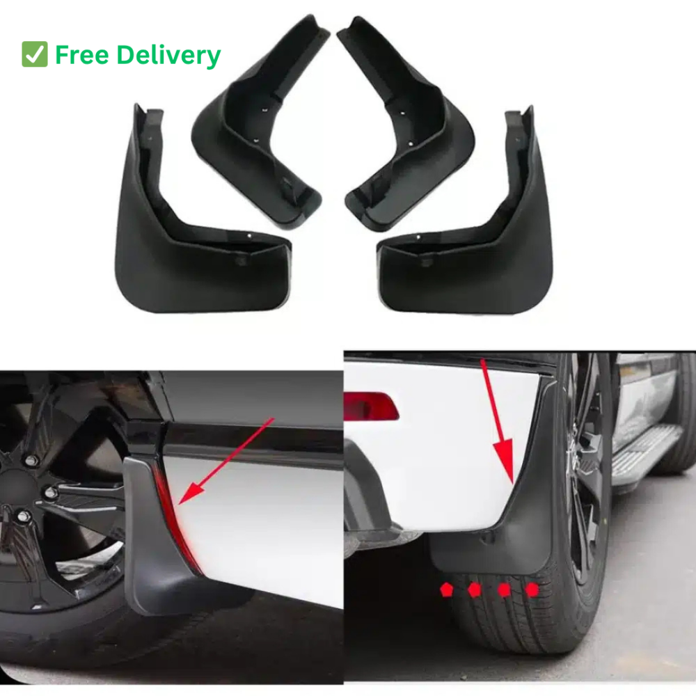 Universal Car Mud Guards – Flexible And Durable For All Car (4 Pcs Set)