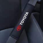 Toyota Car Seat Belt Cover Shoulder Pad Protection Carbon Fiber 2pcs