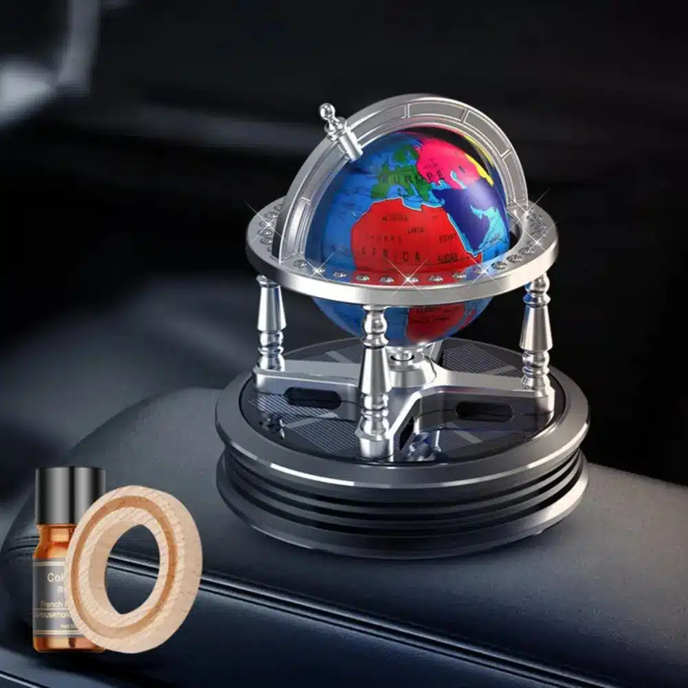 Solar Car Fragrance Globe - Eco-Friendly Air Freshener for Your Vehicle