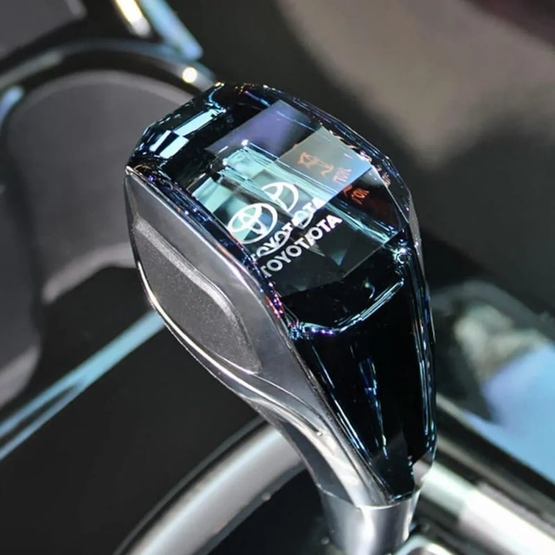 The New Crystal Gear Knob 7 Colour Changeable in Various Colors Beautiful and Practical for Many Brands