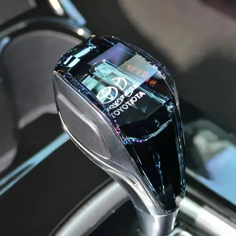 The New Crystal Gear Knob 7 Colour Changeable in Various Colors Beautiful and Practical for Many Brands