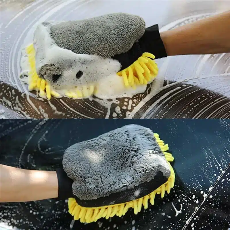 1pcs Car Double-faced Washing Gloves Mitts