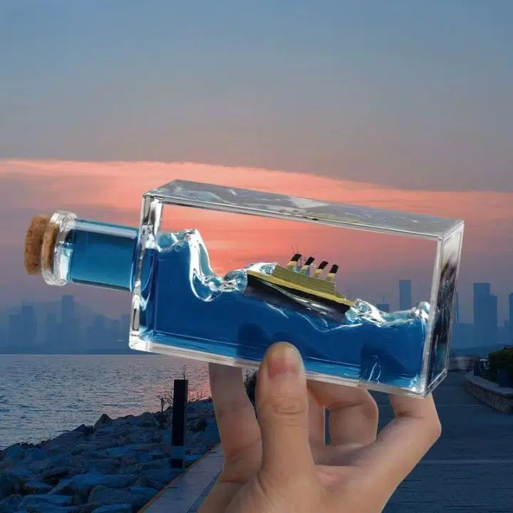 Car Dashboard Bottle Boat Cruise Ship Fluid Drift