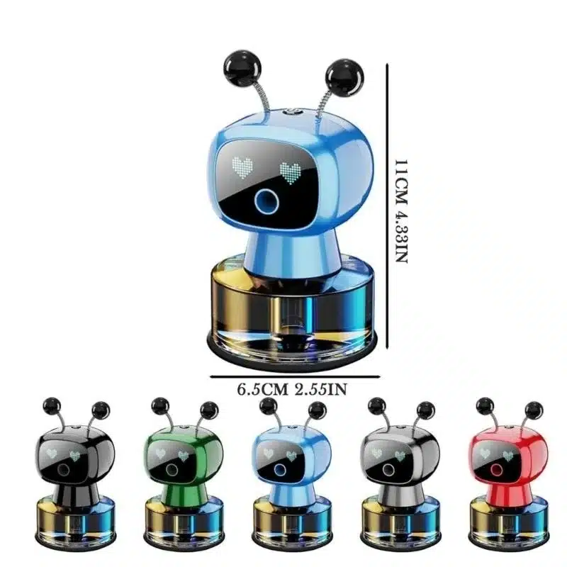 Stylish Robot Car Air Freshener with intelligent Scent Control Easy Usb Charges Innovative