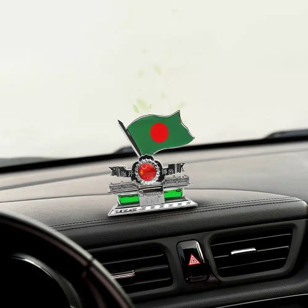 Stylish Bangladesh Flag Car Air Freshener – Perfect for Dashboard Display