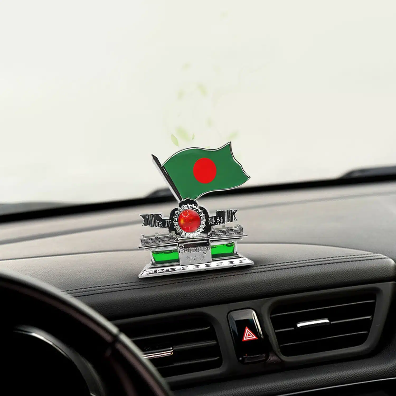 Stylish Bangladesh Flag Car Air Freshener – Perfect for Dashboard Display