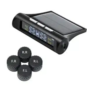 TPMS Car Tire Pressure Monitoring With Clock System – Solar-Powered For ...