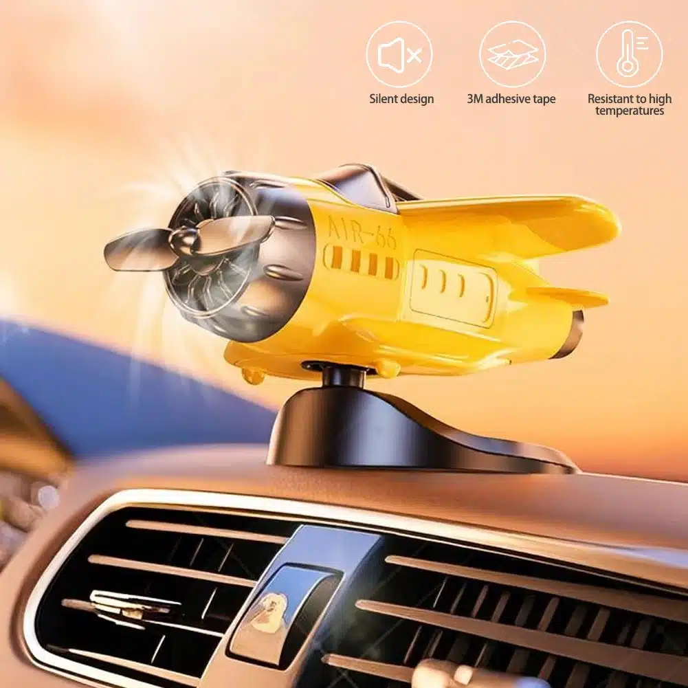 360 Rotary Car Dashboard Solar Airplane Ornaments