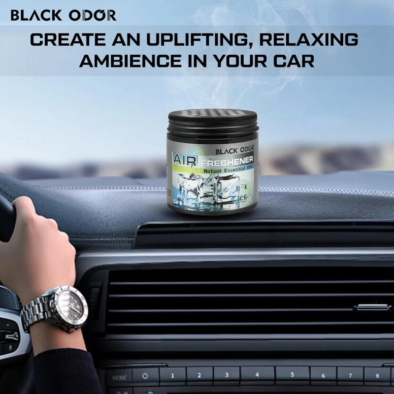 BLACK ODOR Gel Air Freshener - (180 gm)