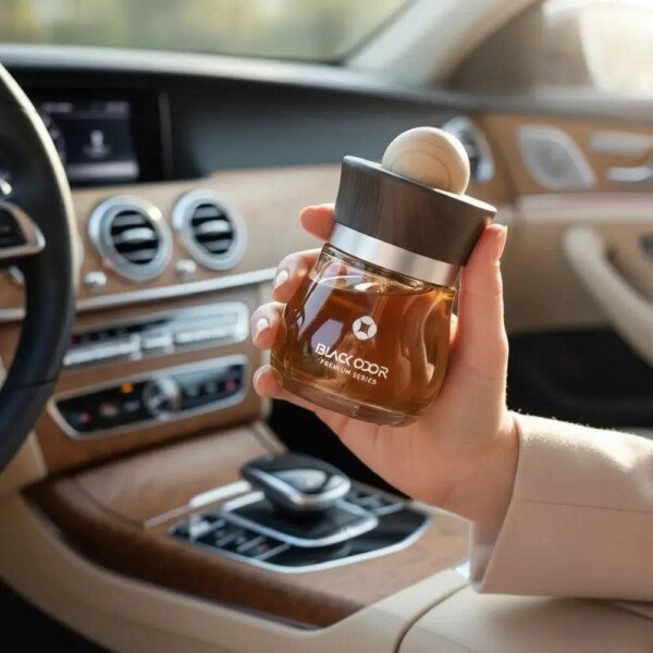 Black Odor Premium Series Car Air Freshener – Long Lasting Premium Scent Perfume For Cars & Home